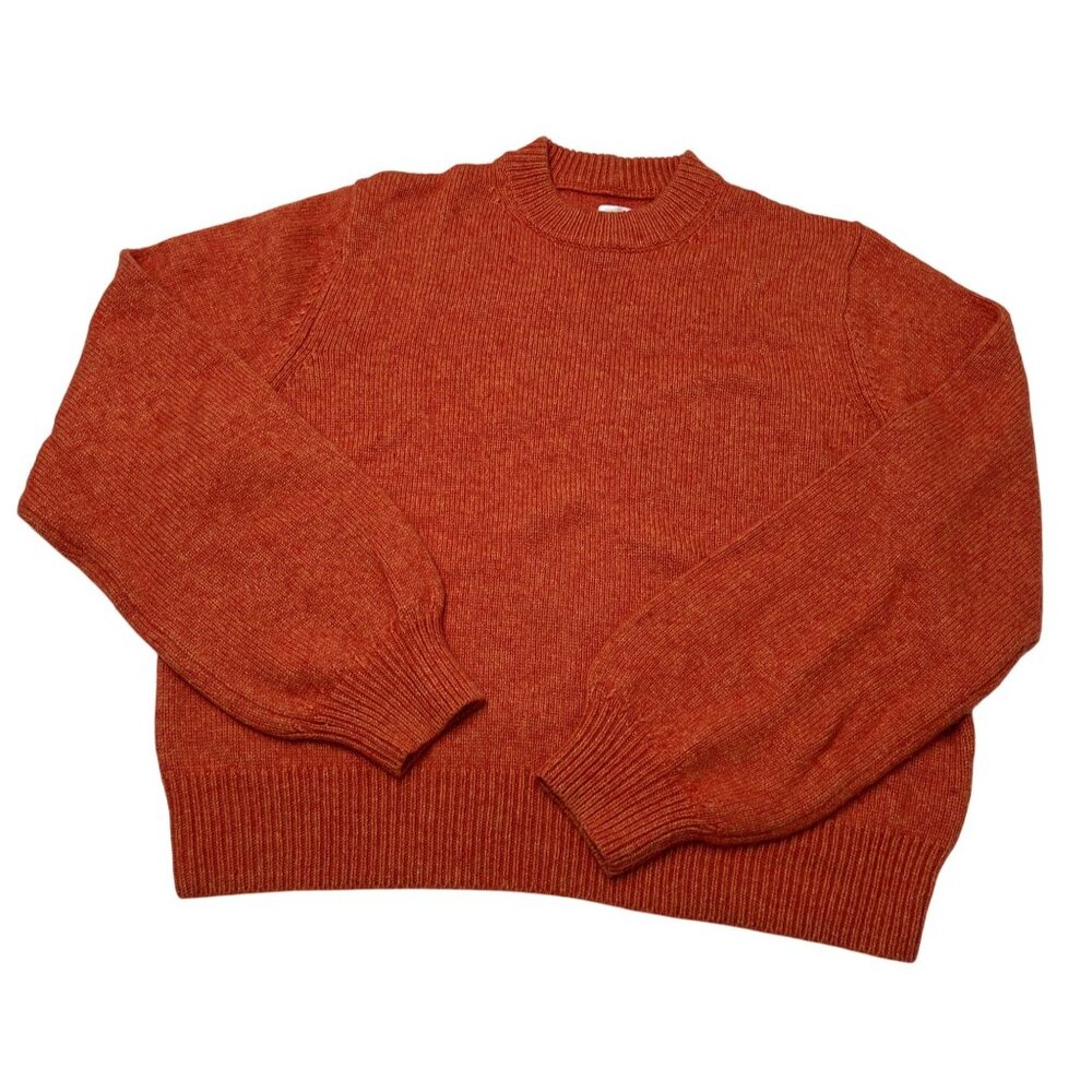 Helsa Lynnea Crew Pullover in Orange